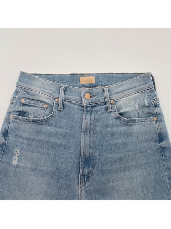 Mother High Waisted Rider Ankle Fray Jeans in Island Afterhours 29 - Picture 6 of 8